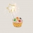 Star Shaped Cake Sparkler - Gold